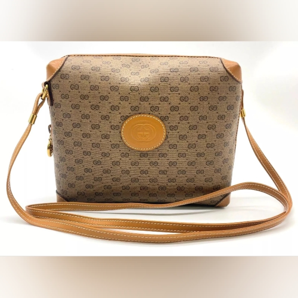 Authentic Gucci Micro GG Supreme Crossbody Bag - Picture 1 of 16